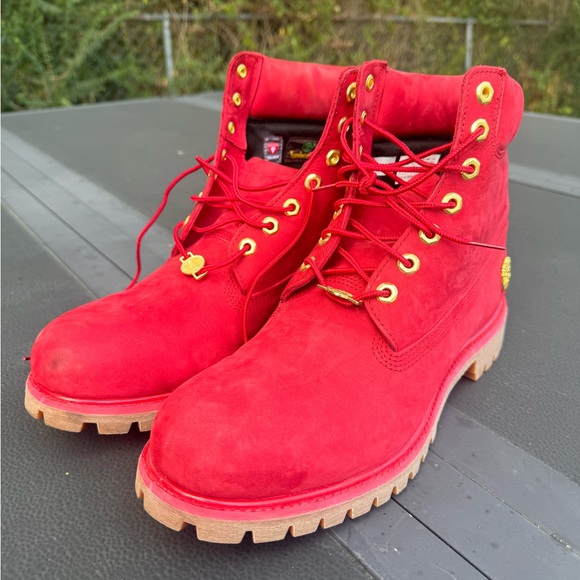 Timberland “Dark Red” 6 inch Premium boot - Picture 1 of 9